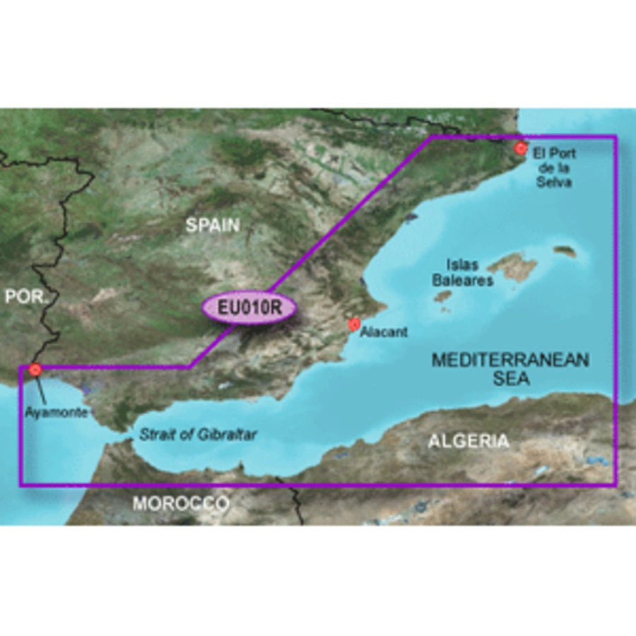 Garmin Bluechart® G3 Hd - Hxeu010r - Spain Mediterranean Coast - Microsd™/sd™