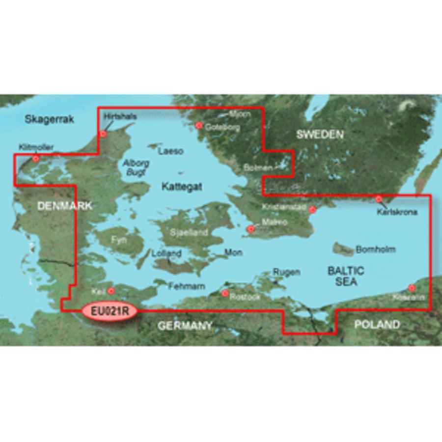 Garmin Bluechart® G3 Hd - Hxeu021r - Denmark East & Sweden Southeast - Microsd™/sd™