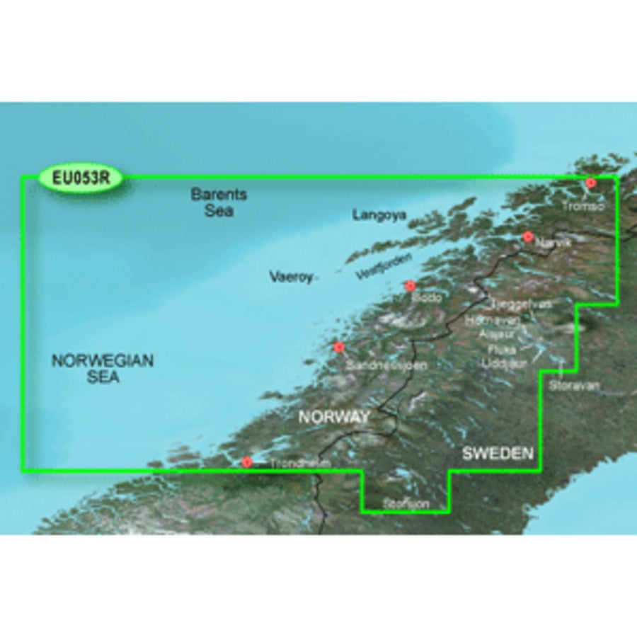 Garmin Bluechart® G3 Hd - Hxeu053r - Trondheim - Tromso - Microsd™/sd™