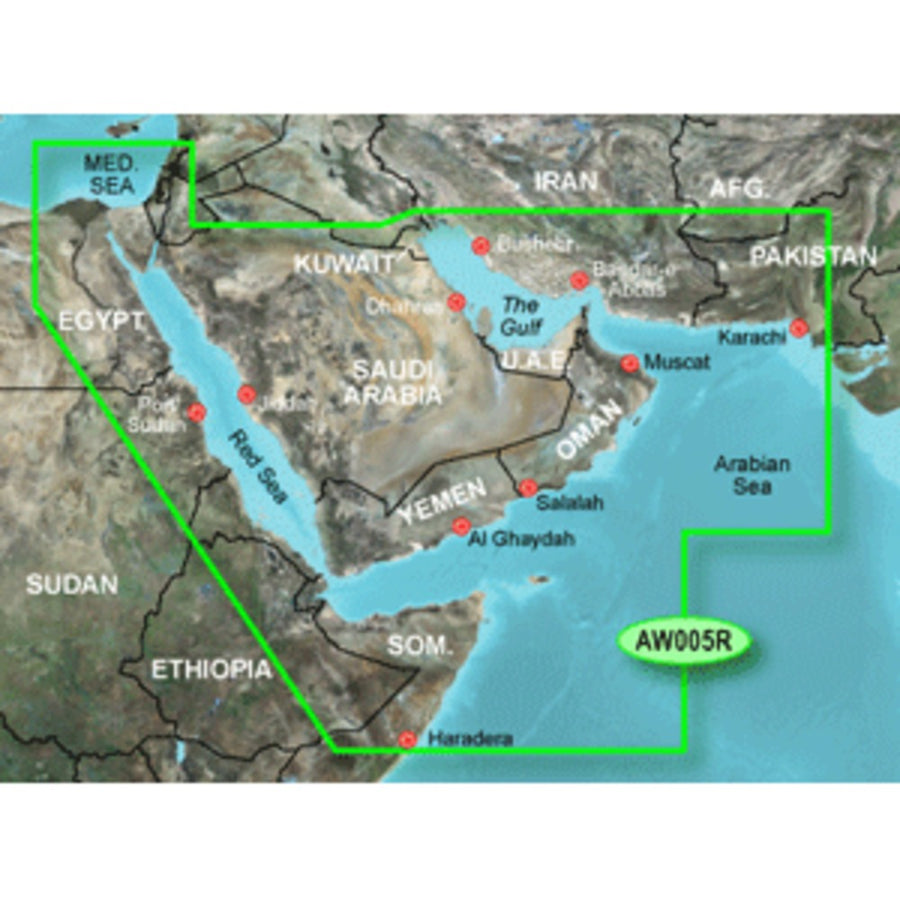 Garmin Bluechart® G2 Hd - Haw005r - The Gulf & Red Sea - Microsd™/sd™