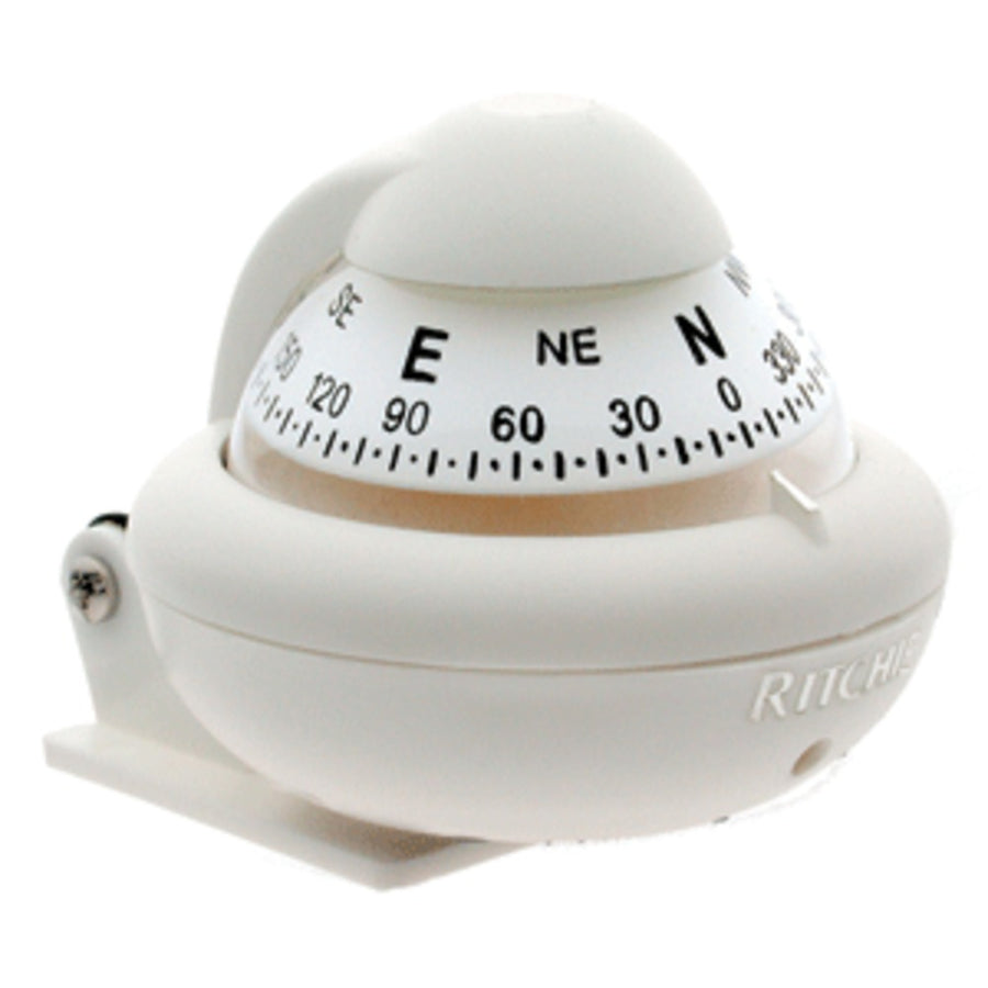 Ritchie X-10w-m Ritchiesport Compass - Bracket Mount - White