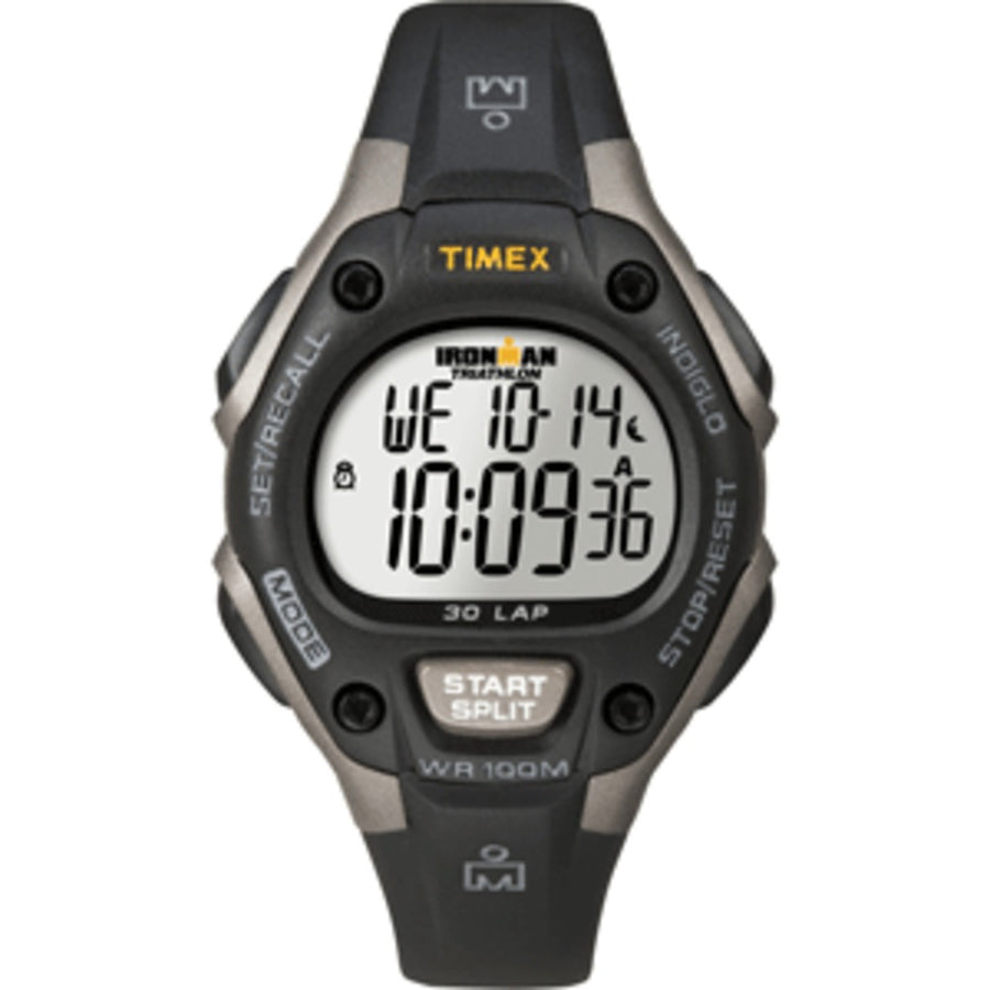 Timex Ironman Triathlon 30 Lap Mid Size - Black/silver