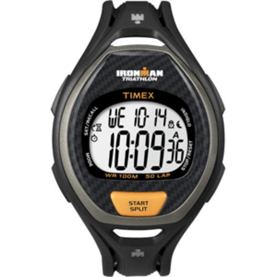 Timex Ironman 50 Lap Mens Digital Watch Black/orange