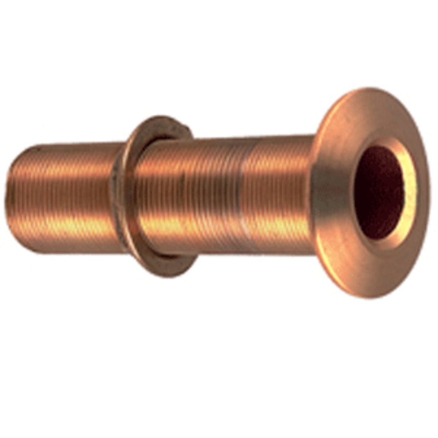 Perko 3/4 Thru-hull Fitting W/pipe Thread Bronze Extra Long - Max Hull 5 Thick