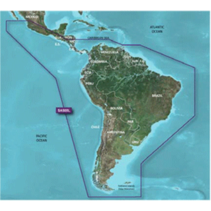 Garmin Bluechart® G2 Hd - Hxsa600x - South America - Microsd™/sd™