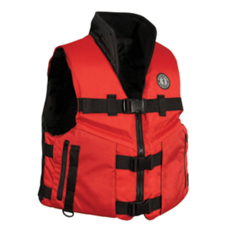 Mustang Accel 100 Fishing Vest - Red/black - Large