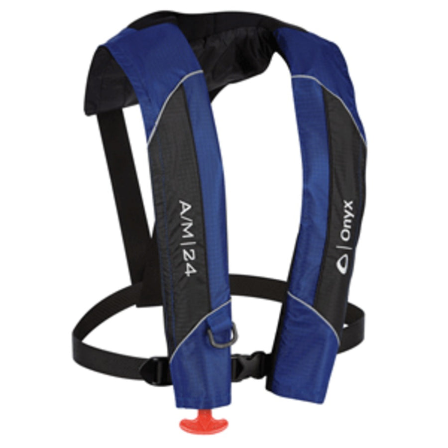 Onyx A/m-24 Automatic/manual Inflatable Pfd Life Jacket - Blue