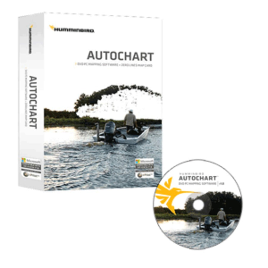 Humminbird Autochart Dvd Pc Mapping Software W/zero Lines Map Card