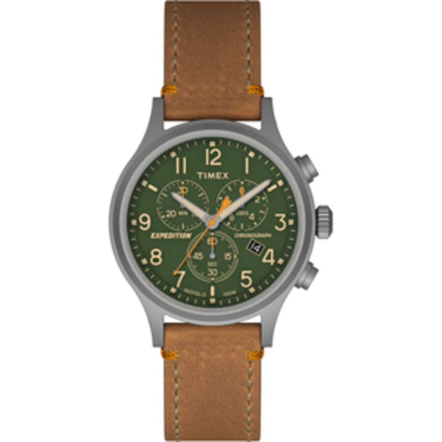 Timex Expedition Scout Chrono Watch - Tan/green