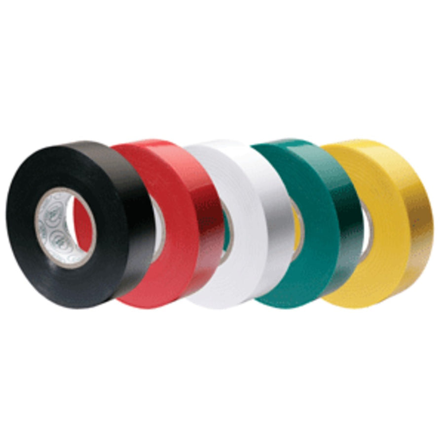 Ancor Premium Assorted Electrical Tape - 1/2 X 20 - Black / Red / White / Green / Yellow