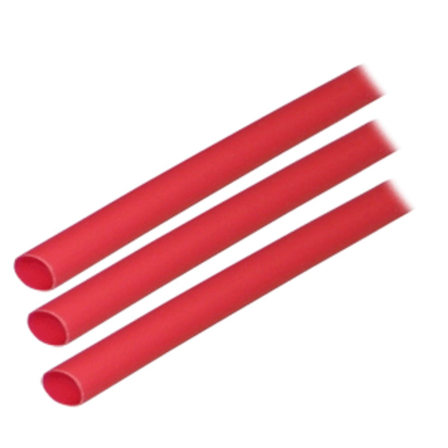 Ancor Adhesive Lined Heat Shrink Tubing (alt) - 1/4 X 3 - 3-pack - Red