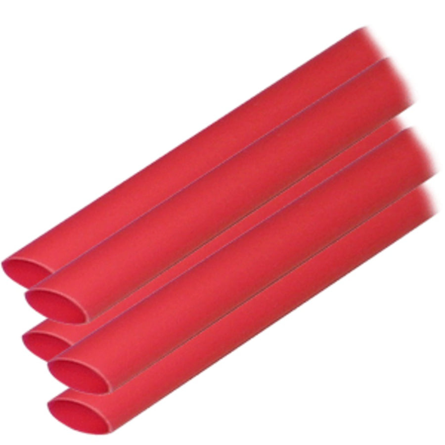 Ancor Adhesive Lined Heat Shrink Tubing (alt) - 3/8 X 6 - 5-pack - Red