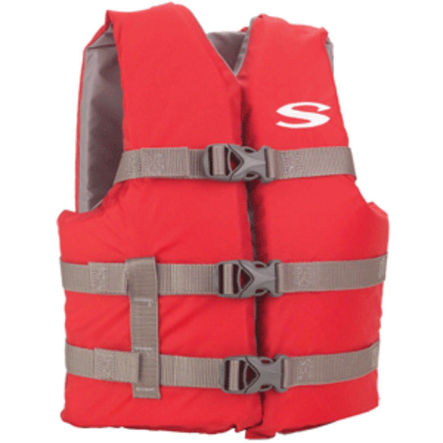 Stearns Classic Youth Life Jacket - 50-90lbs - Red/grey