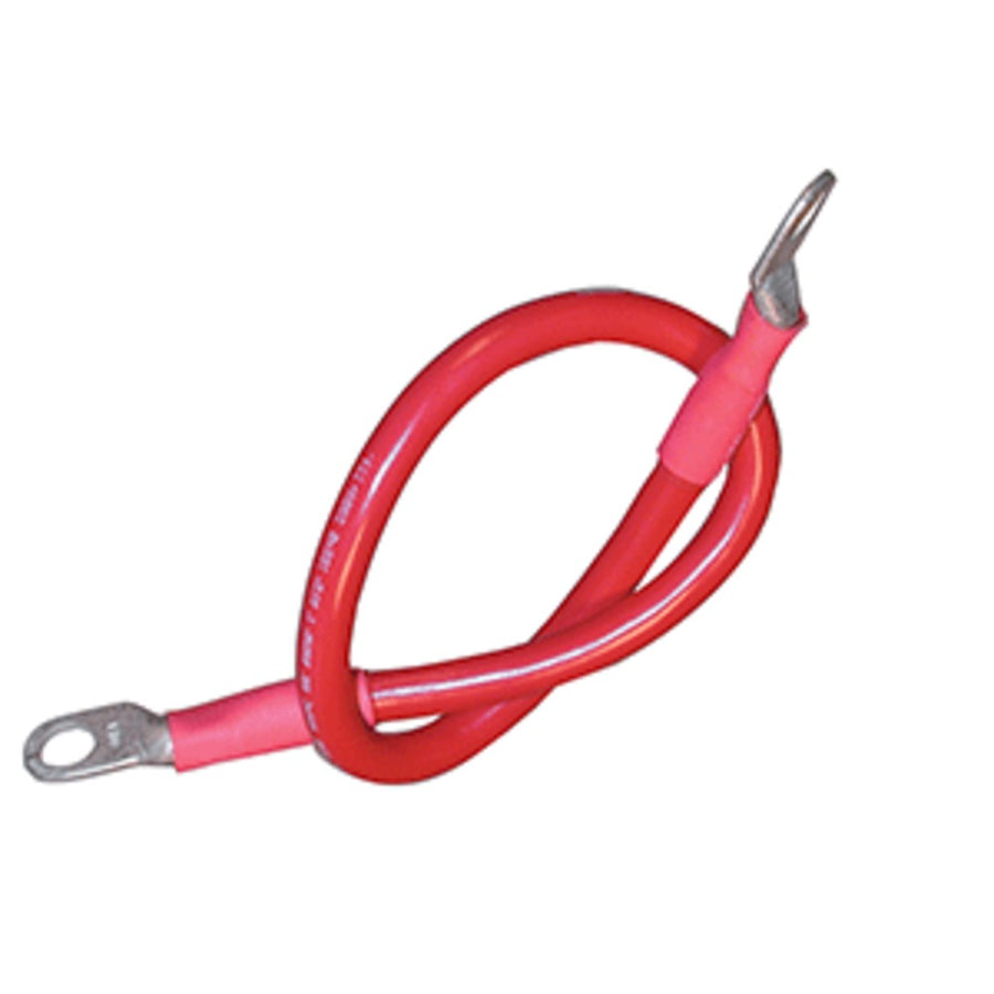 Ancor Battery Cable Assembly, 2 Awg (34mm²) Wire, 3/8 (9.5mm) Stud, Red - 32 (81.2cm)