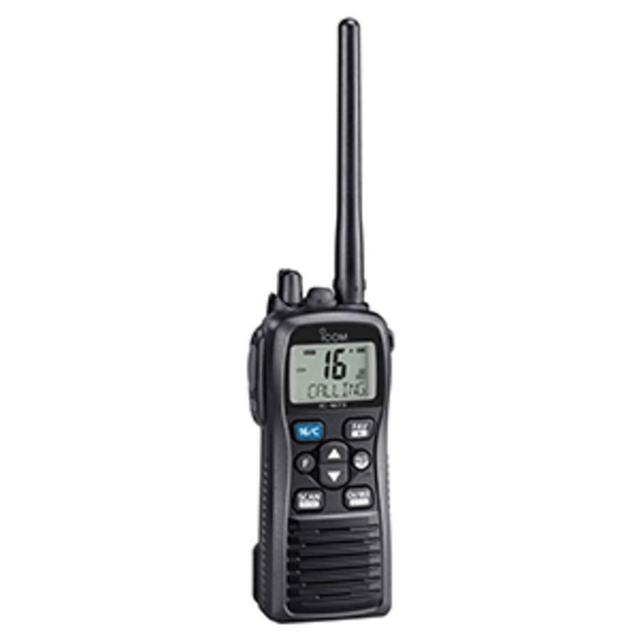 Icom M73 Handheld Vhf - 6 Watts - Ipx8 Submersible - Black