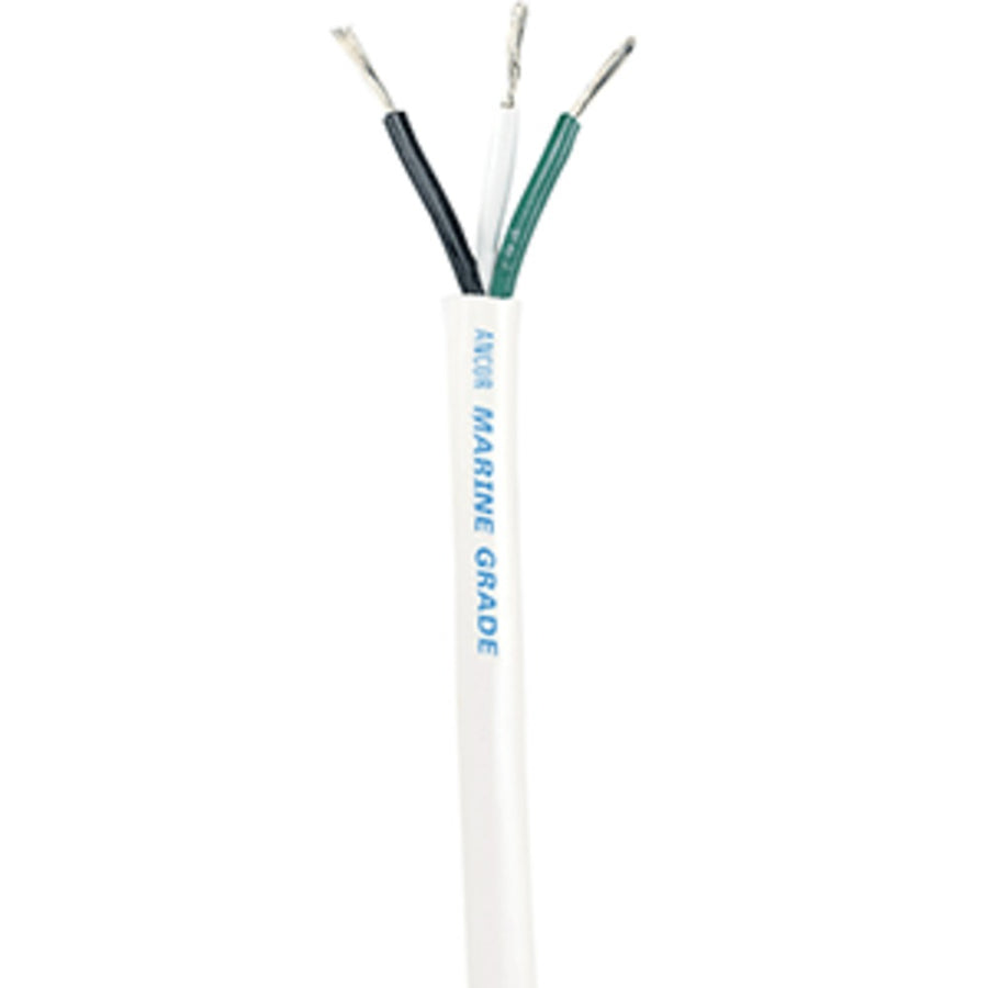 Ancor White Triplex Cable - 14/3 Awg - Round - 250