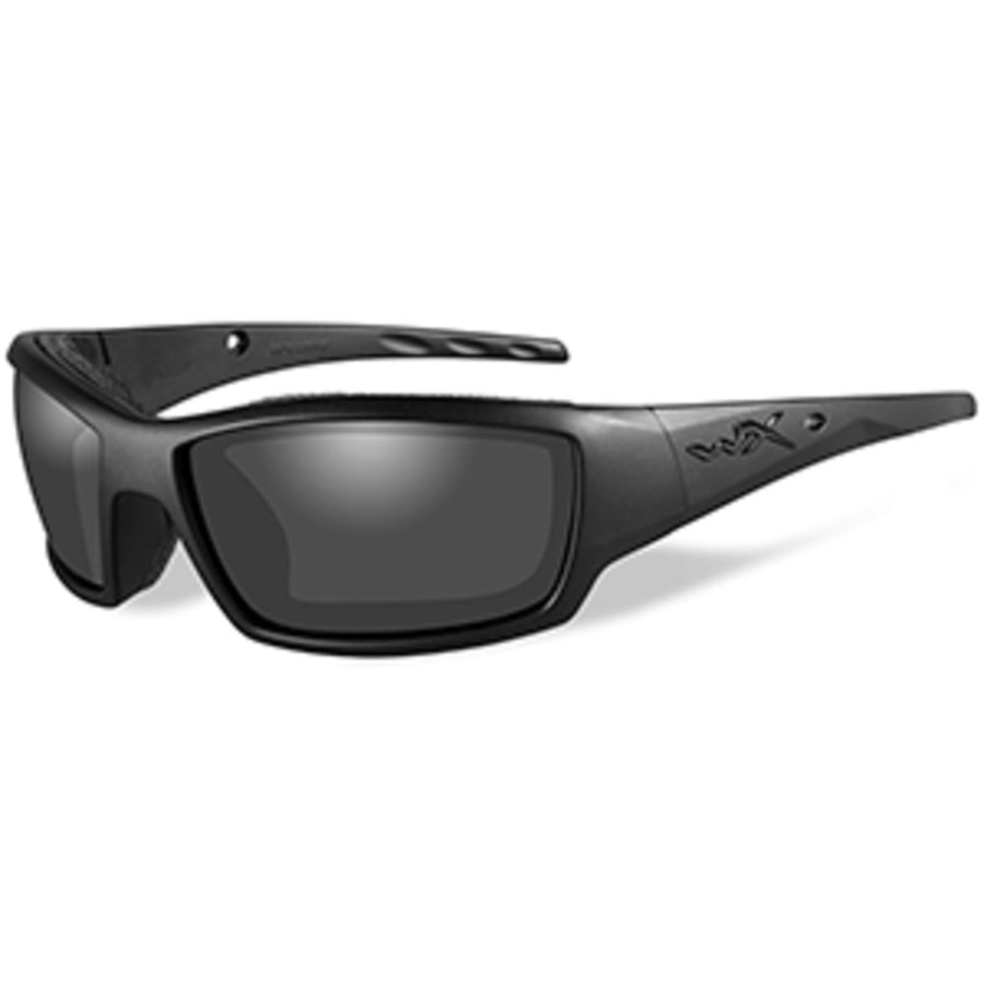 Wiley X Tide Black Ops Sunglasses - Smoke Grey Lens - Matte Black Frame