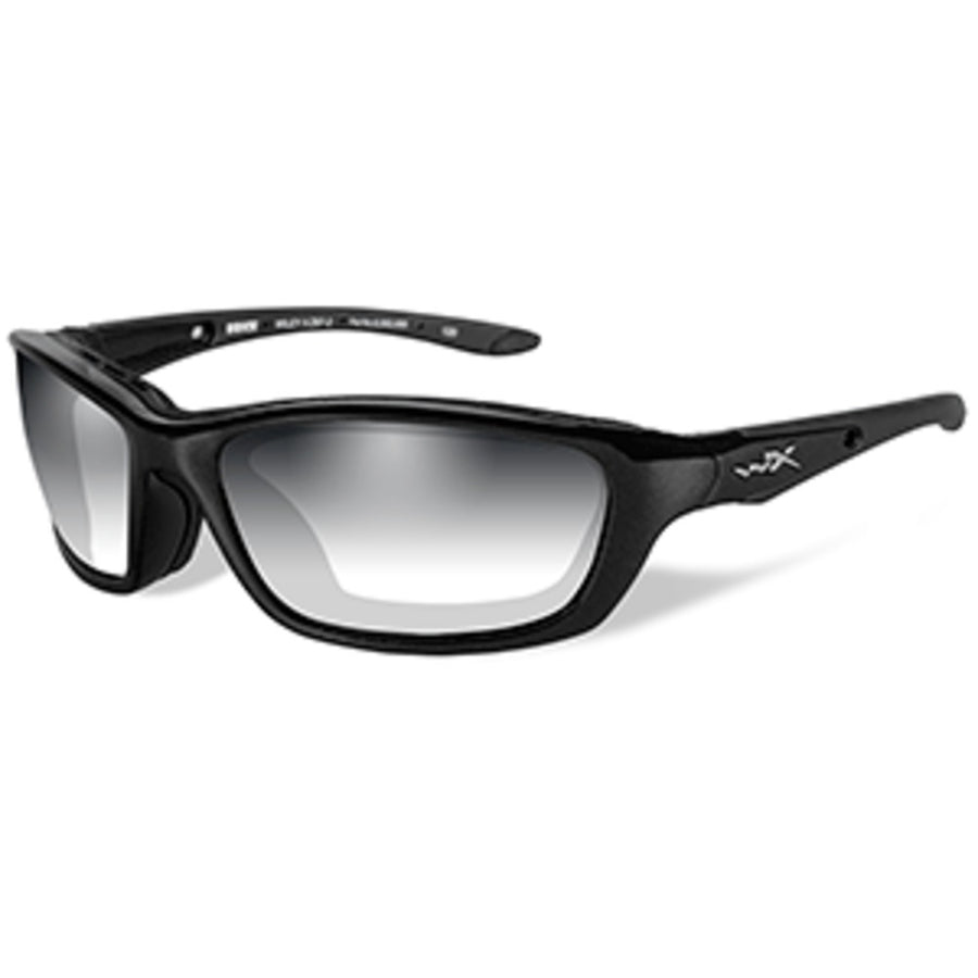 Wiley X Brick La Sunglasses - Smoke Grey Lens - Gloss Black Frame