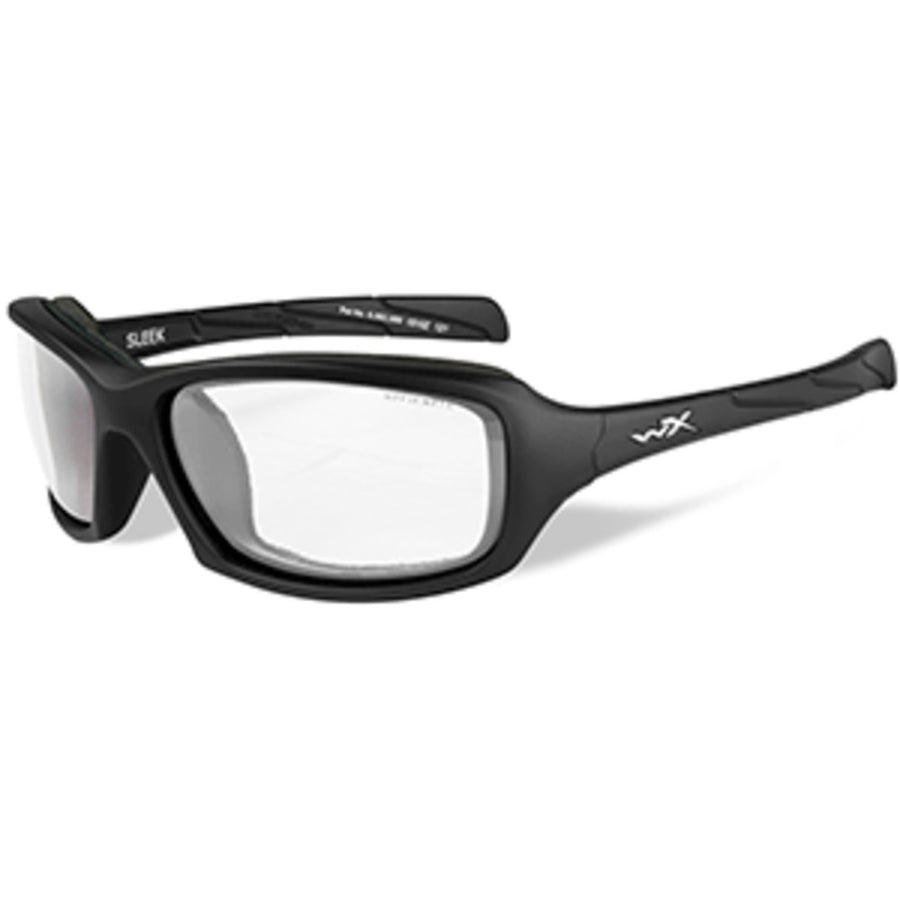 Wiley X Sleek Sunglasses - Clear Lens - Matte Black Frame