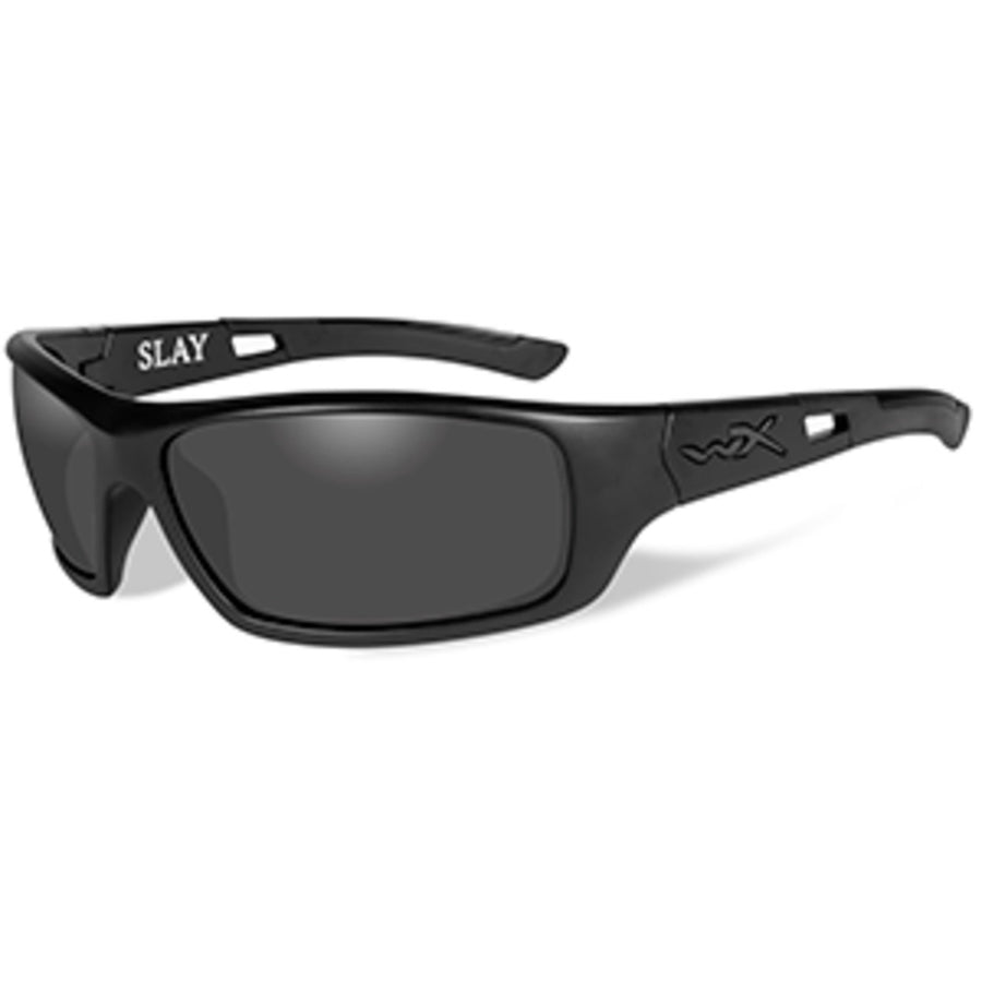 Wiley X Slay Black Ops Sunglasses - Smoke Grey Lens - Matte Black Frame