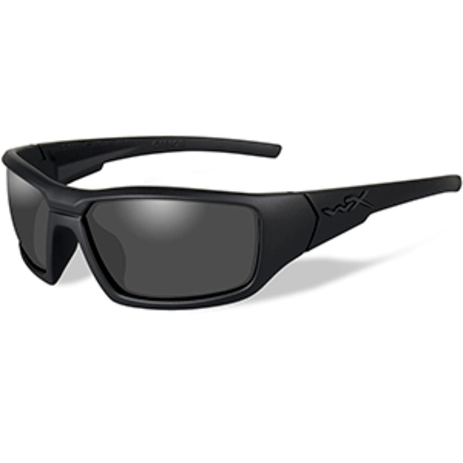 Wiley X Censor Black Ops Polarized Sunglasses - Smoke Grey Lens - Matte Black Frame