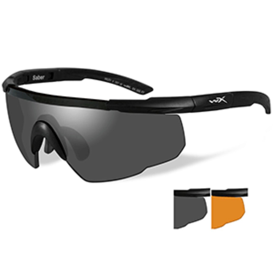 Wiley X Saber Advanced Sunglasses - Smoke Grey/rust Lens - Matte Black Frame