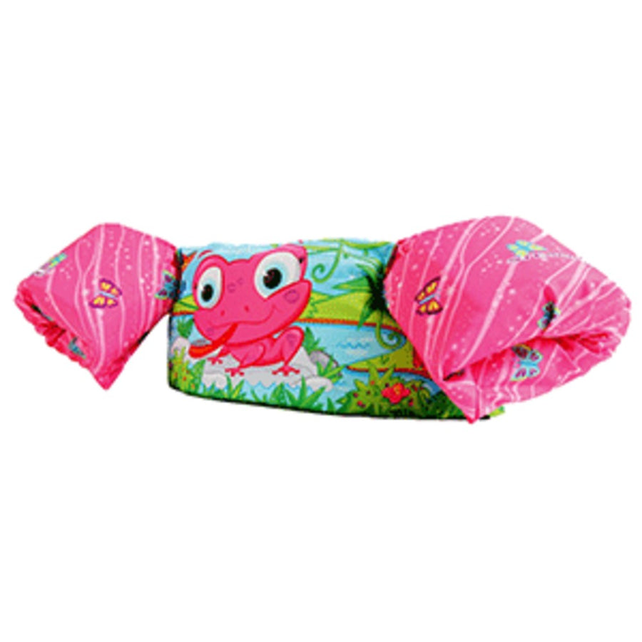 Puddle Jumper Kids Deluxe Life Jacket - Pink Frog - 30-50lbs