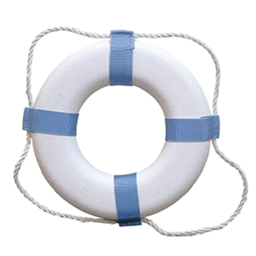 Taylor Made Decorative Ring Buoy - 17 - White/blue - Not Uscg Approved