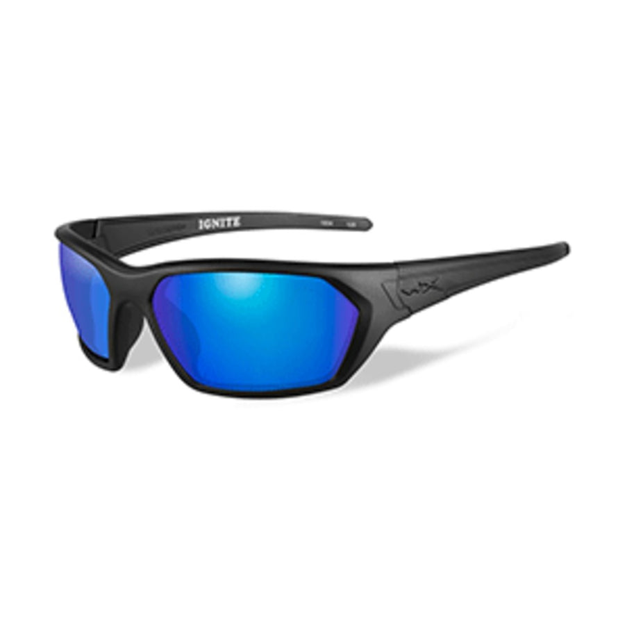 Wiley X Ignite Sunglasses  - Polarized Blue Mirror Lens - Matte Black Frame