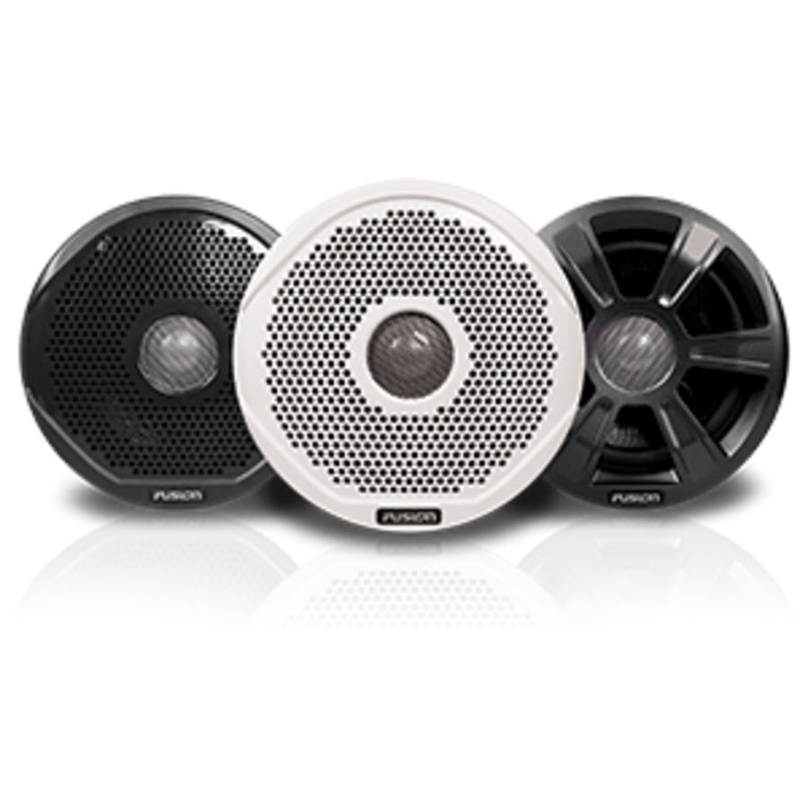 Fusion Fr6022 6 Round 2-way Ipx65 Marine Speakers - 200w - (pair) W/3 Speaker Grilles Provided