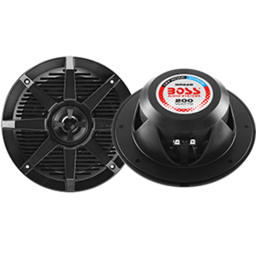 Boss Audio Mr62b 6.5 2-way 200w Marine Full Range Speaker - Black - Pair