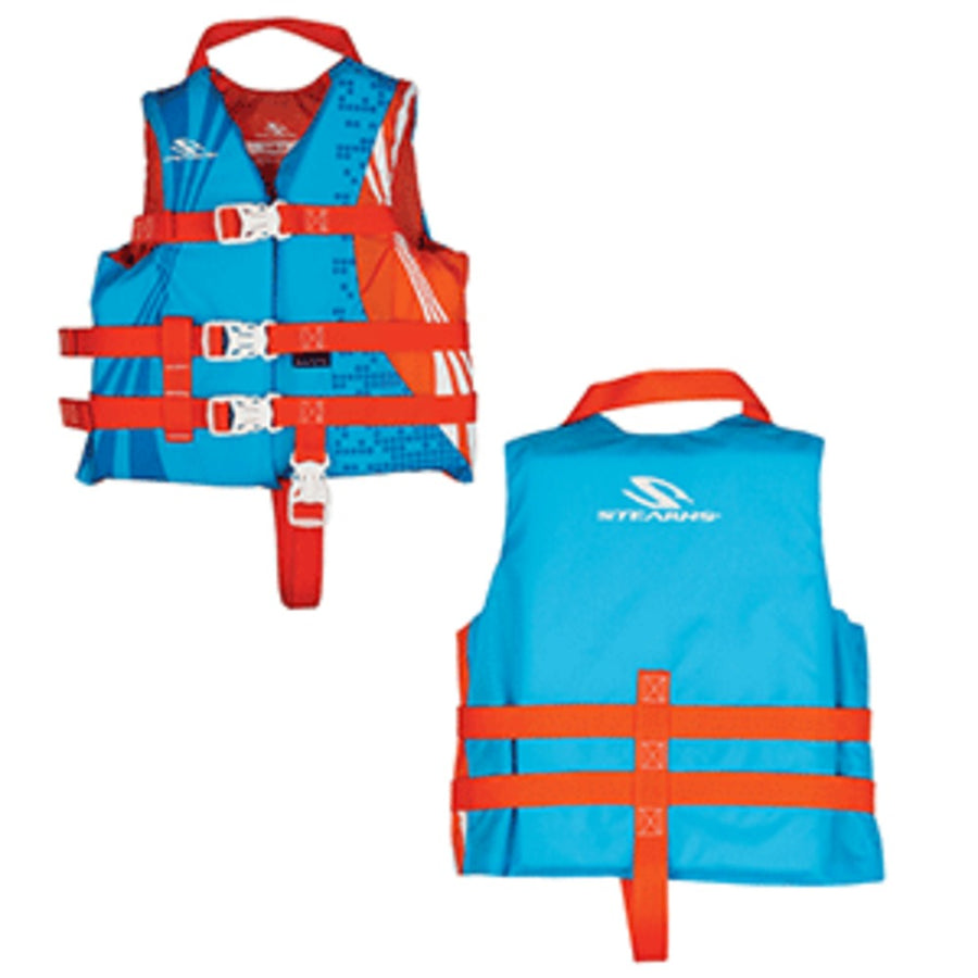 Stearns Child Antimicrobial Nylon Life Vest - 30-50lbs - Wave