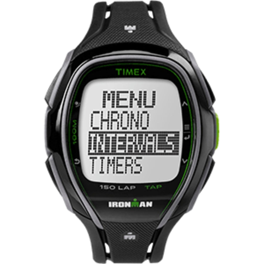 Timex Ironman® Sleek 150 Tab Watch - Black/green