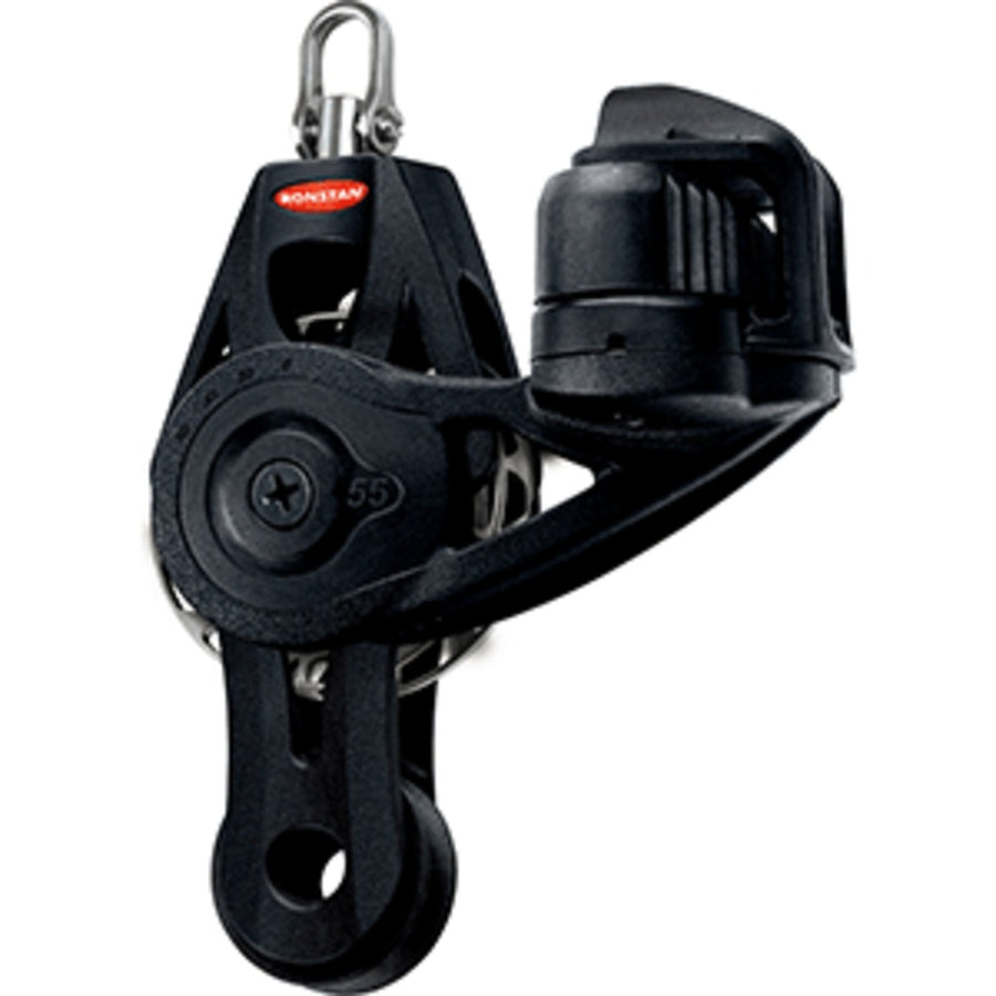 Ronstan Series 55 Ratchet Mount Orbit Block - Fiddle Becket Cleat Swivel