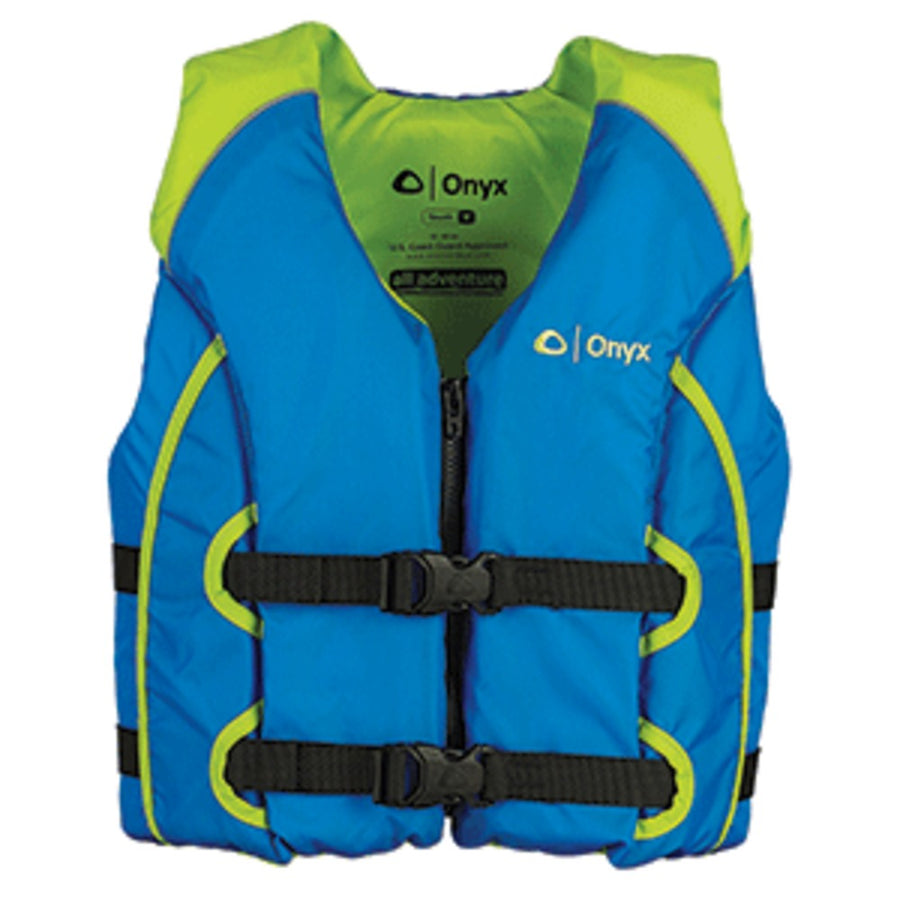 Onyx All Adventure Youth Life Jacket - 50-90lbs - Blue