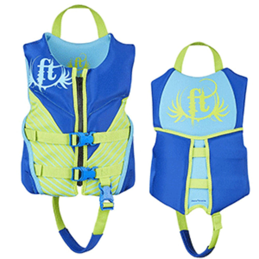 Full Throttle Hinged Rapid-dry Flex-back Life Vest - Child 30-50lbs - Blue