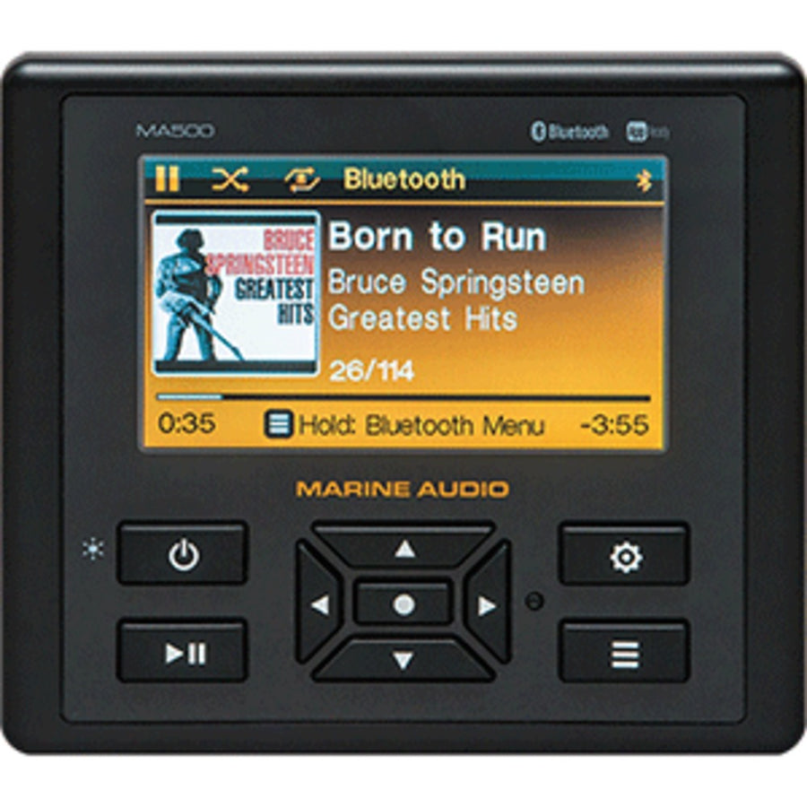 Marine Audio Ma500 4.3 Color Stereo W/bluetooth, Usb, Aux Inputs & App Control