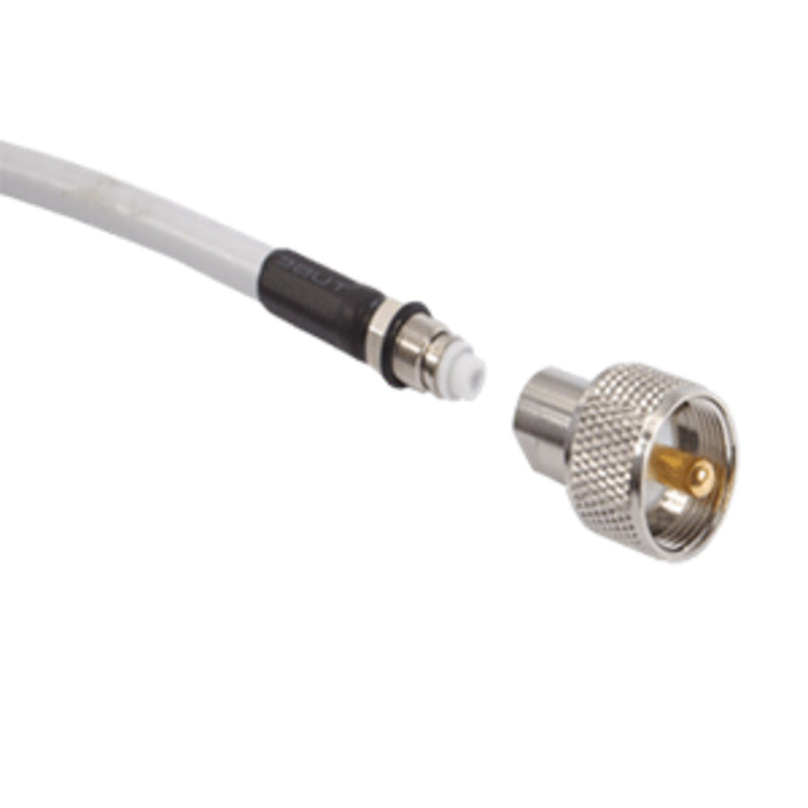 Shakespeare Pl-259-er Screw-on Pl-259 Connector F/cable W/easy Route Fme Mini-end