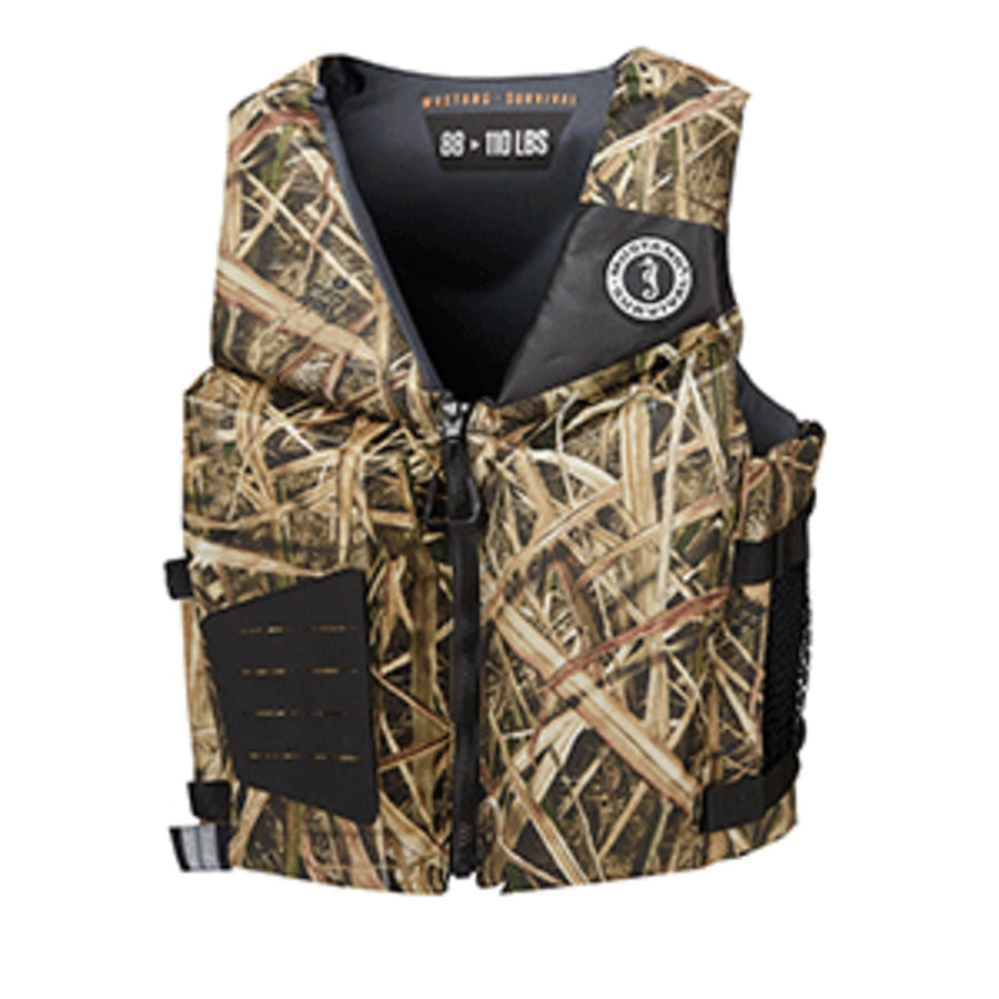 Mustang Rev Young Adult Foam Vest - Mossy Oak/shadow Grass Blades