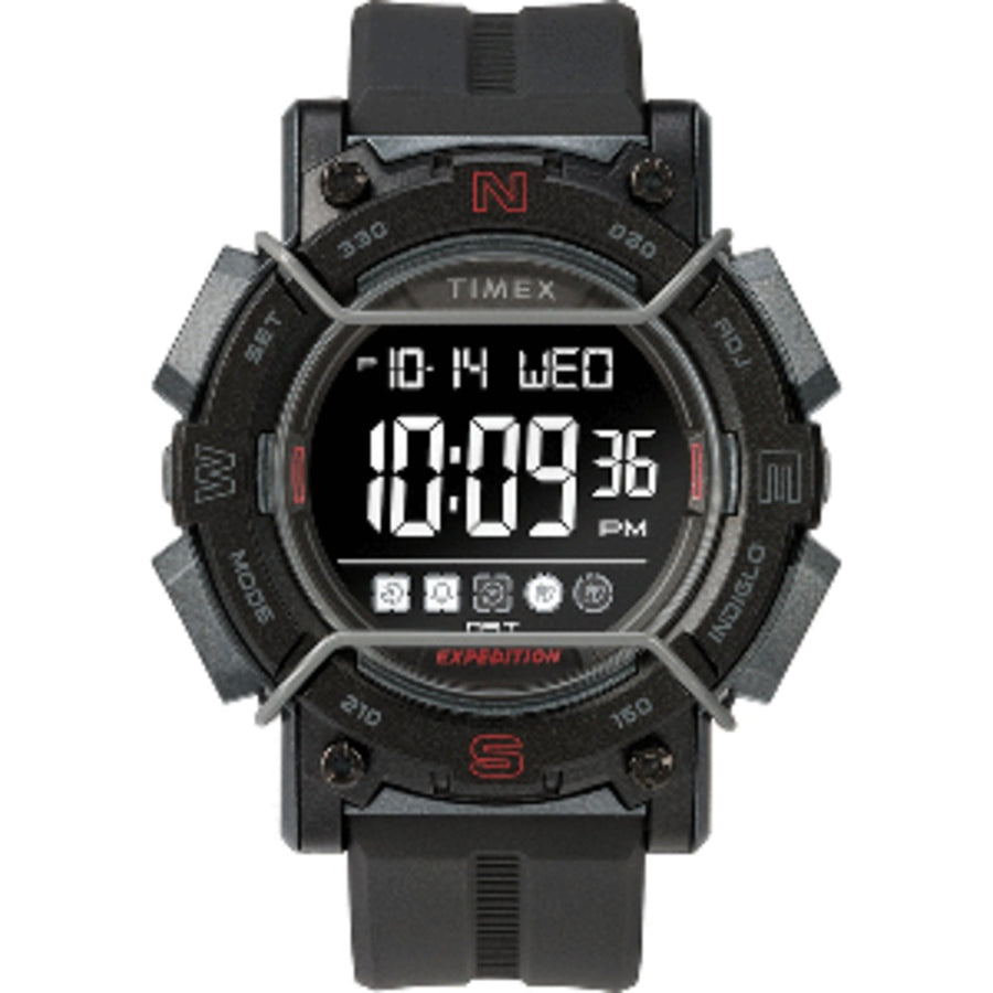 Timex Expedition Digital Face 47mm - Black Screen W/black Resin Strap