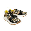 Ramsey Animal Print And Vintage Check Sneakers - Beige