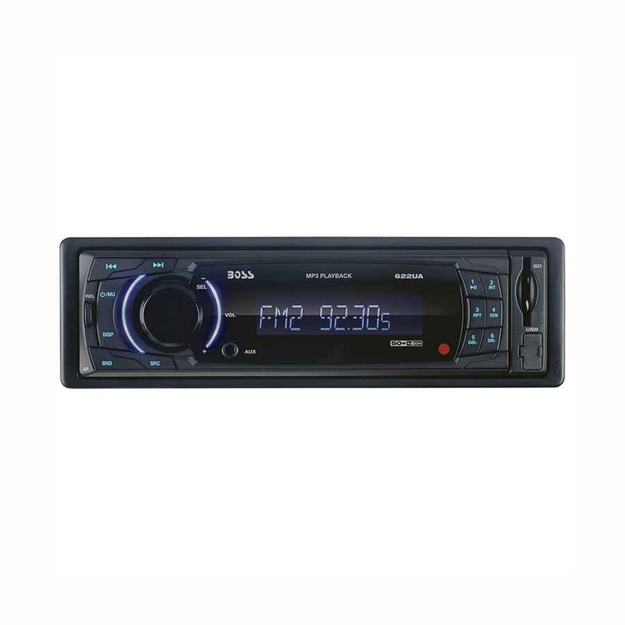 Boss Single-din In-dash Mp3-compatible Digital Media Receiver With Front Usb/aux/sd Card Input