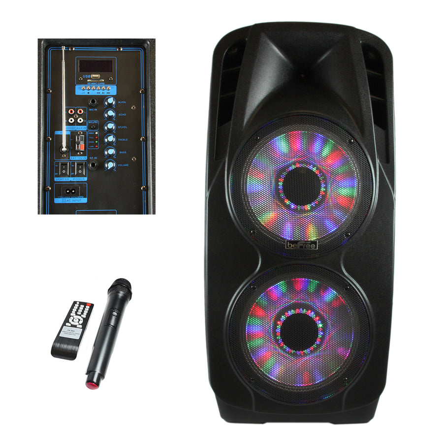 Befree Sound Double 12 Inch Subwoofer Portable Bluetooth Party Pa Speaker