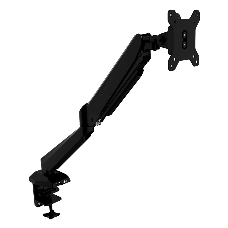 Megamounts Fully Adjustable Tilt And Swivel Articulating Single Monitor Desk Mount For 15” To 27” Screens