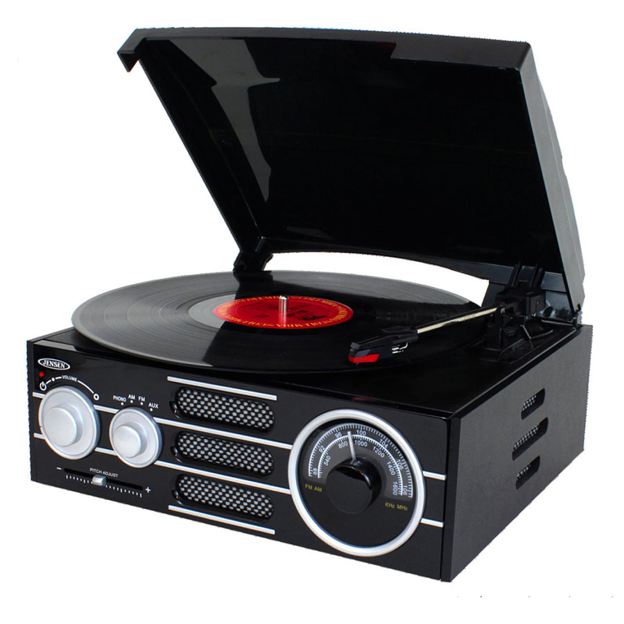 Jensen 3-speed Stereo Turntable With Am/fm Stereo Radio