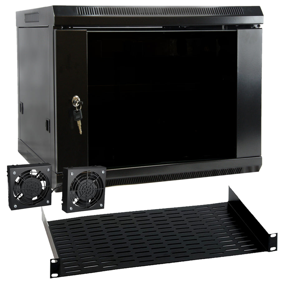 Megamounts 9u Wall Mount Rack Enclosure Server Cabinet