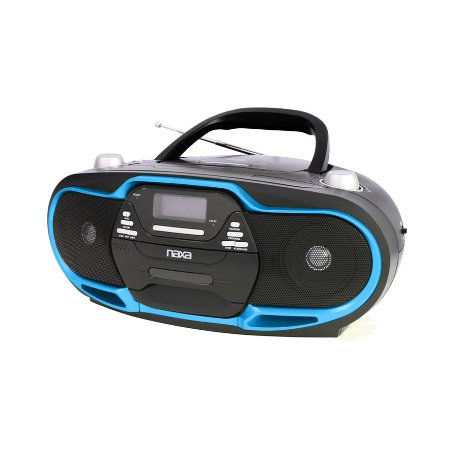 Naxa Npb-257 Portable Mp3/cd Player, Am/fm Stereo Radio & Usb Input- Blue