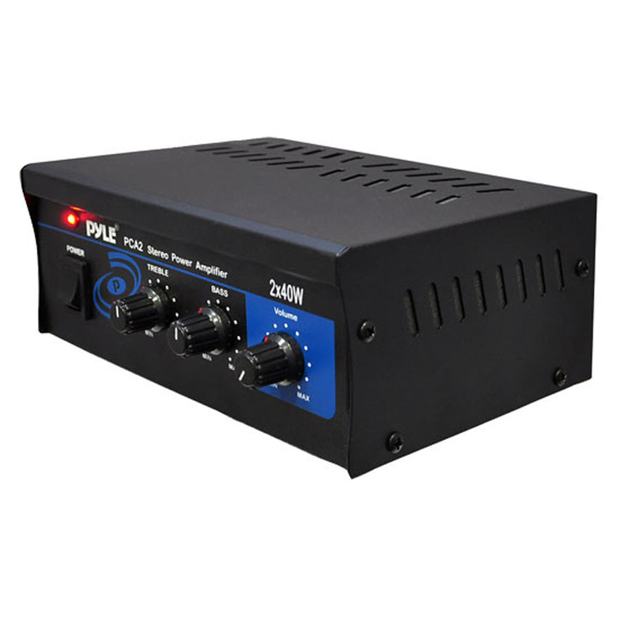 Pyle Pca2 Mini 2x40w Stereo Power Amplifier