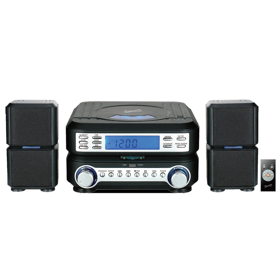 Supersonic Portable Micro System With Bluetooth, Cd Player, Aux Input & Am/fm Radio