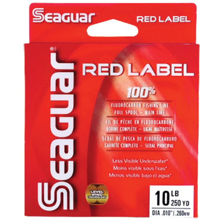 Seaguar Red Label 100% Fluoro  200yd 10lb 10rm250